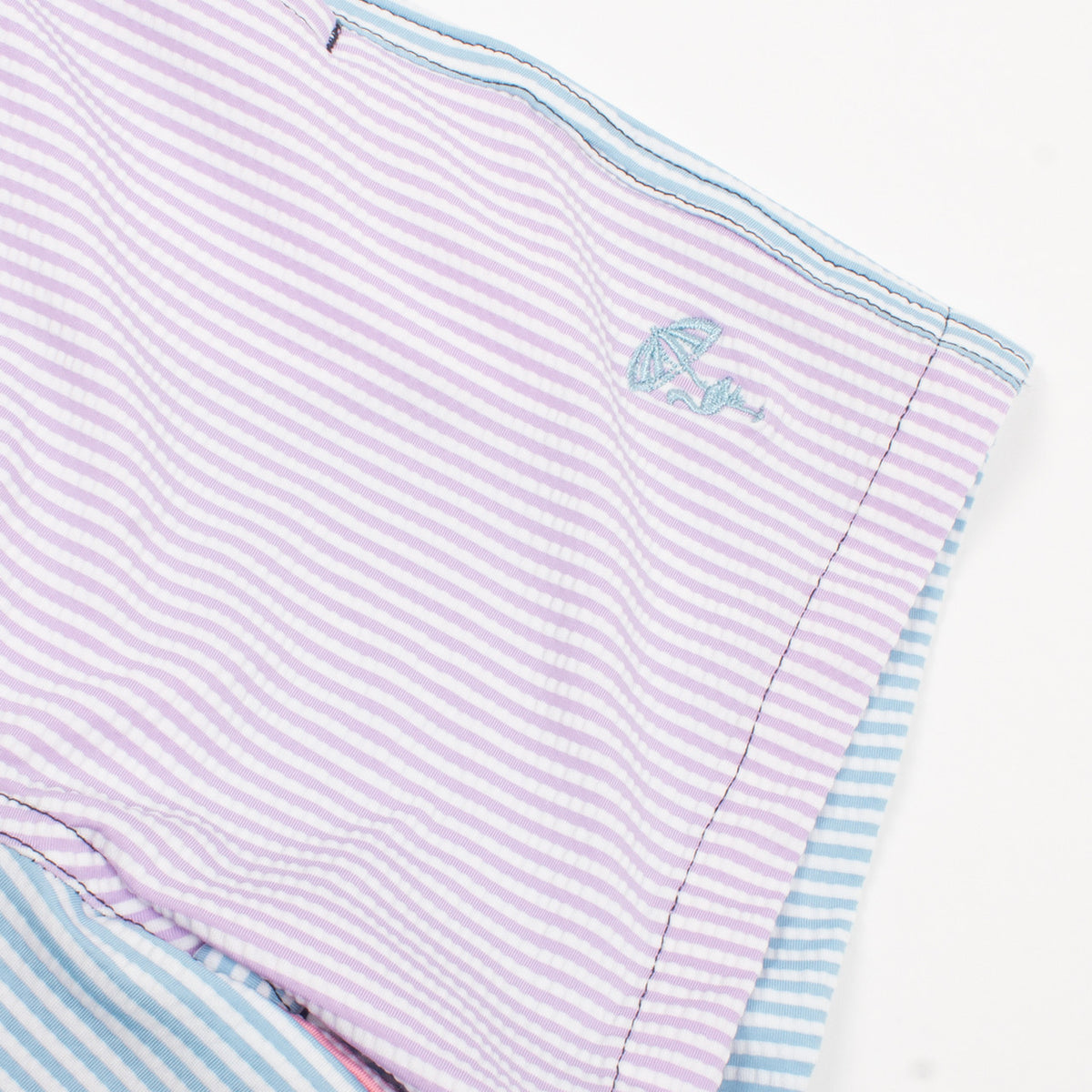 Detail of 4 Way Stretch Swim Trunk Boys 6m-6 Seersucker Colorblock