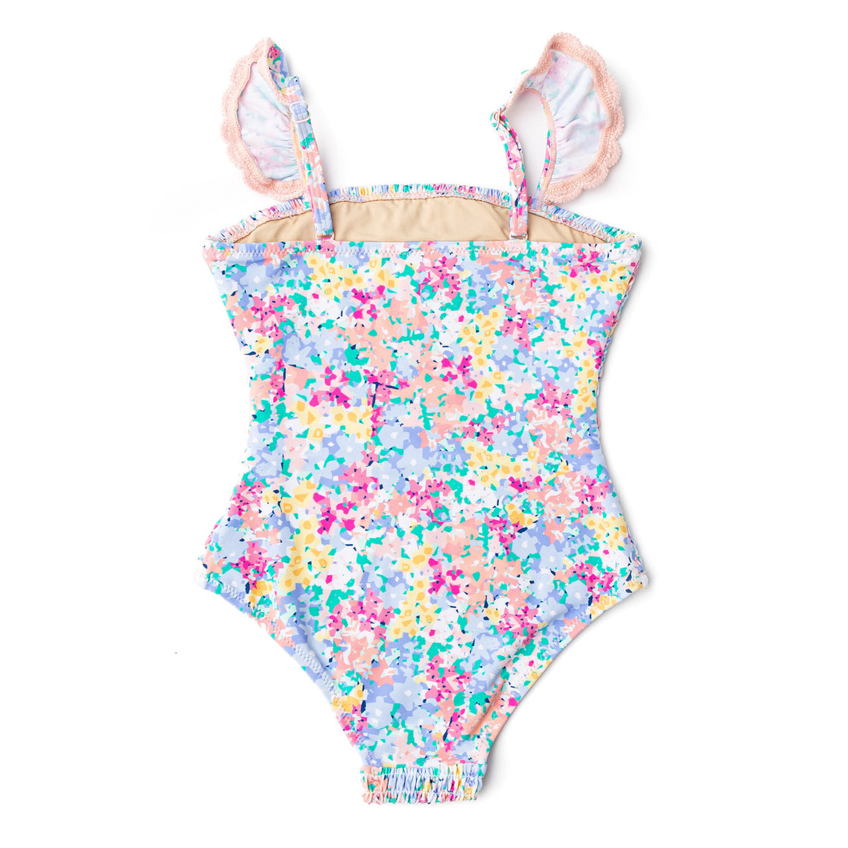 Best Kids Swimwear Brand Shade Critters Spring Blooms Girls Smocked One Piece Swimsuit 6m-10