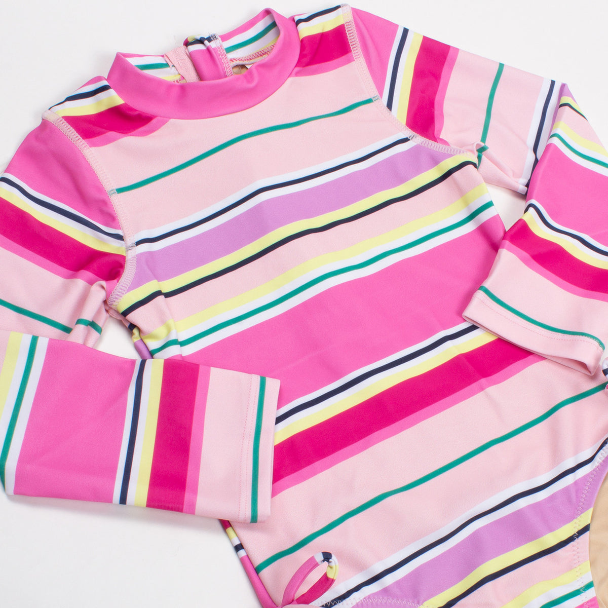 Shade Critters Swimsuit One Piece Longsleeve Girls 6m-6 Beach Stripe