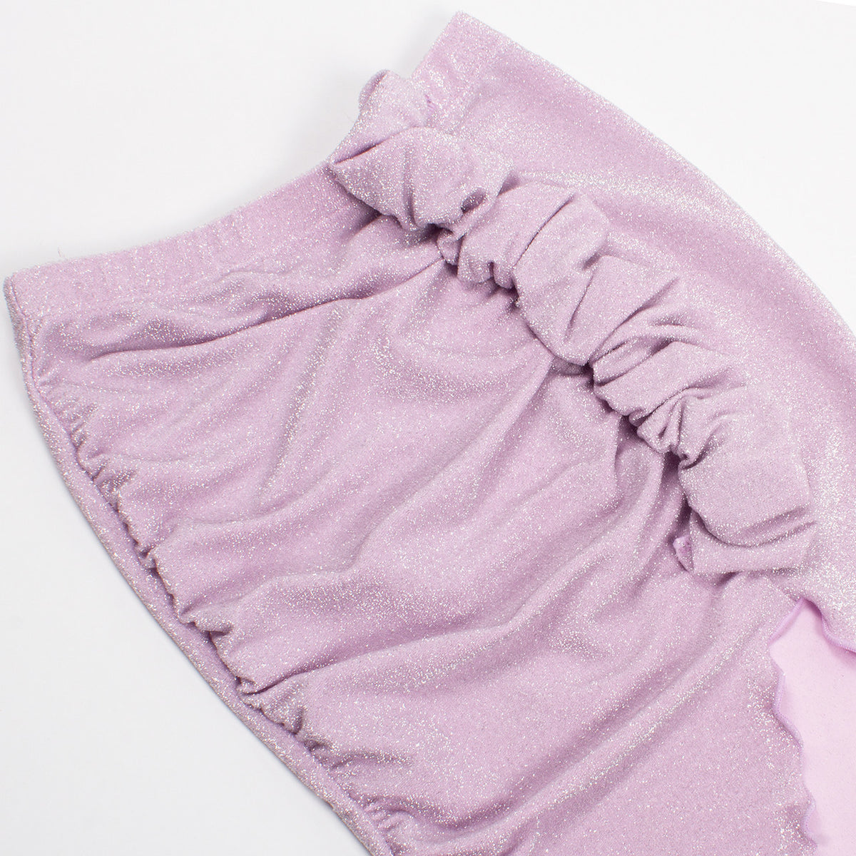 Shade Critters Cinched Skirt Girls 3-14 Shimmer Lilac