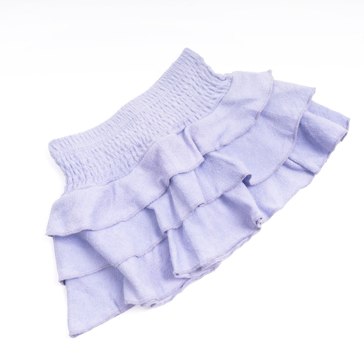 Shade Critters Coverup Purple Smocked Tiered Terry Skirt