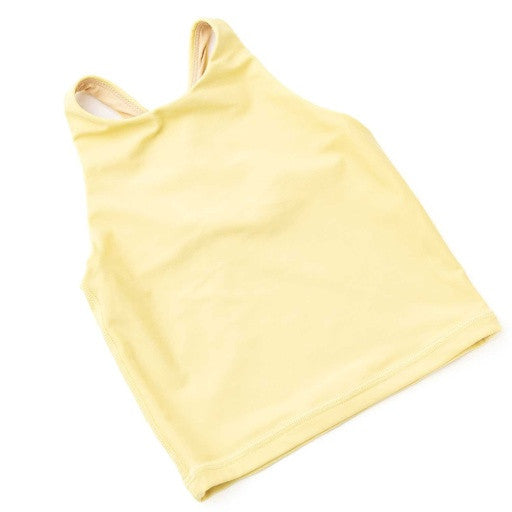 Angle View: A side-angled view of the Shade Critters tank highlighting the soft, stretchy texture.