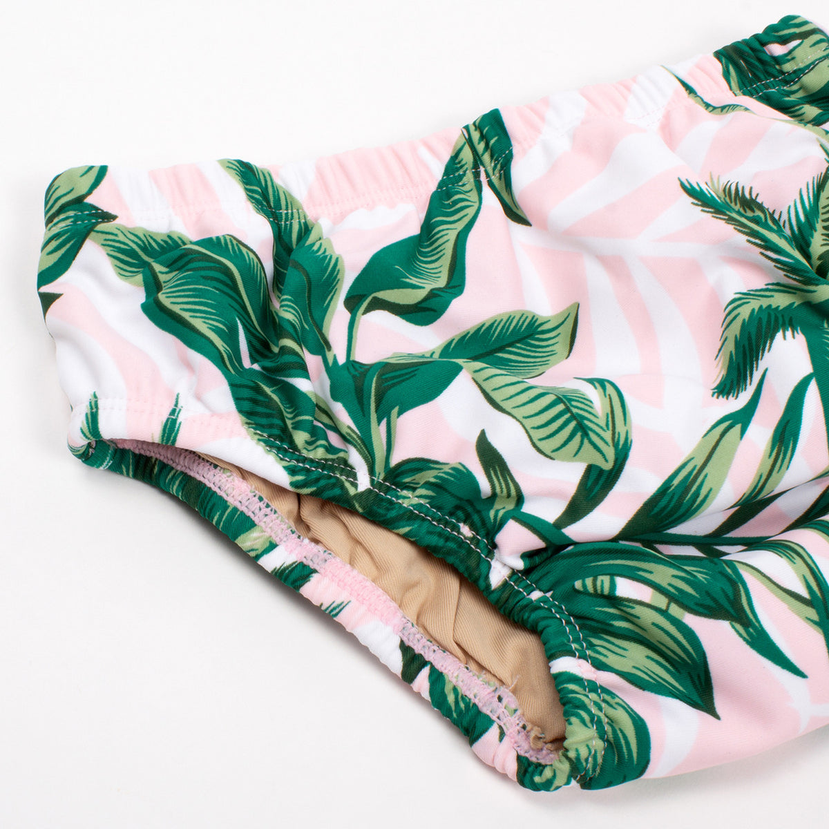 picture of SA-DPR-159 -diaper cover - pink palm