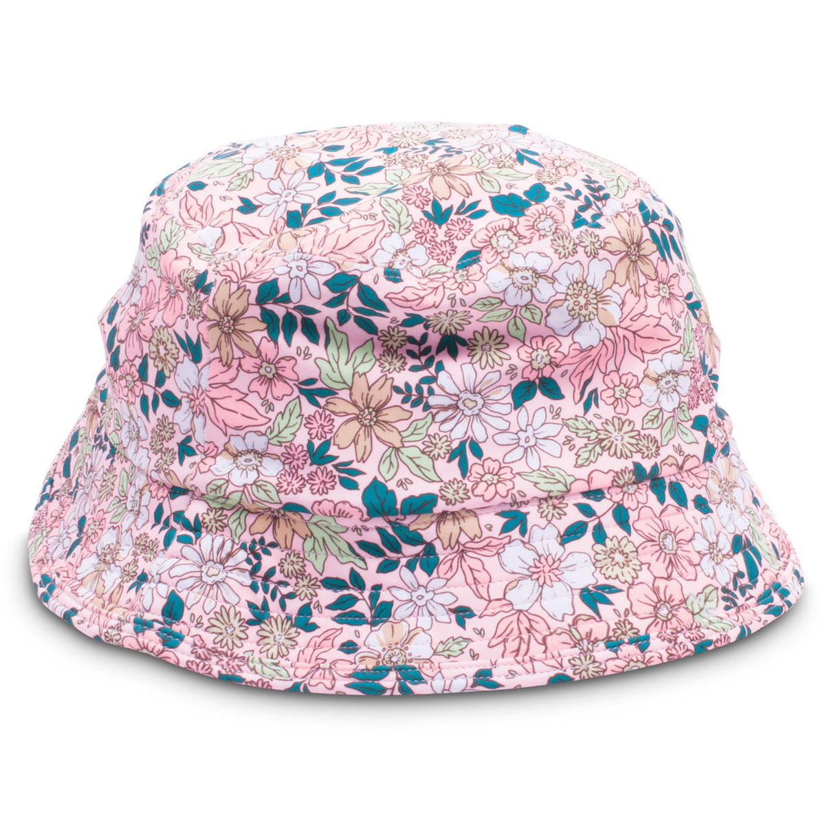 Shade Critters Pink Ditsy Floral Girls Sun Bucket Hat.