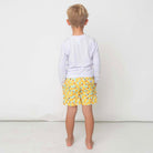 Shade Critters Ditsy Ducks Boys 4 Way Stretch Swim Trunk