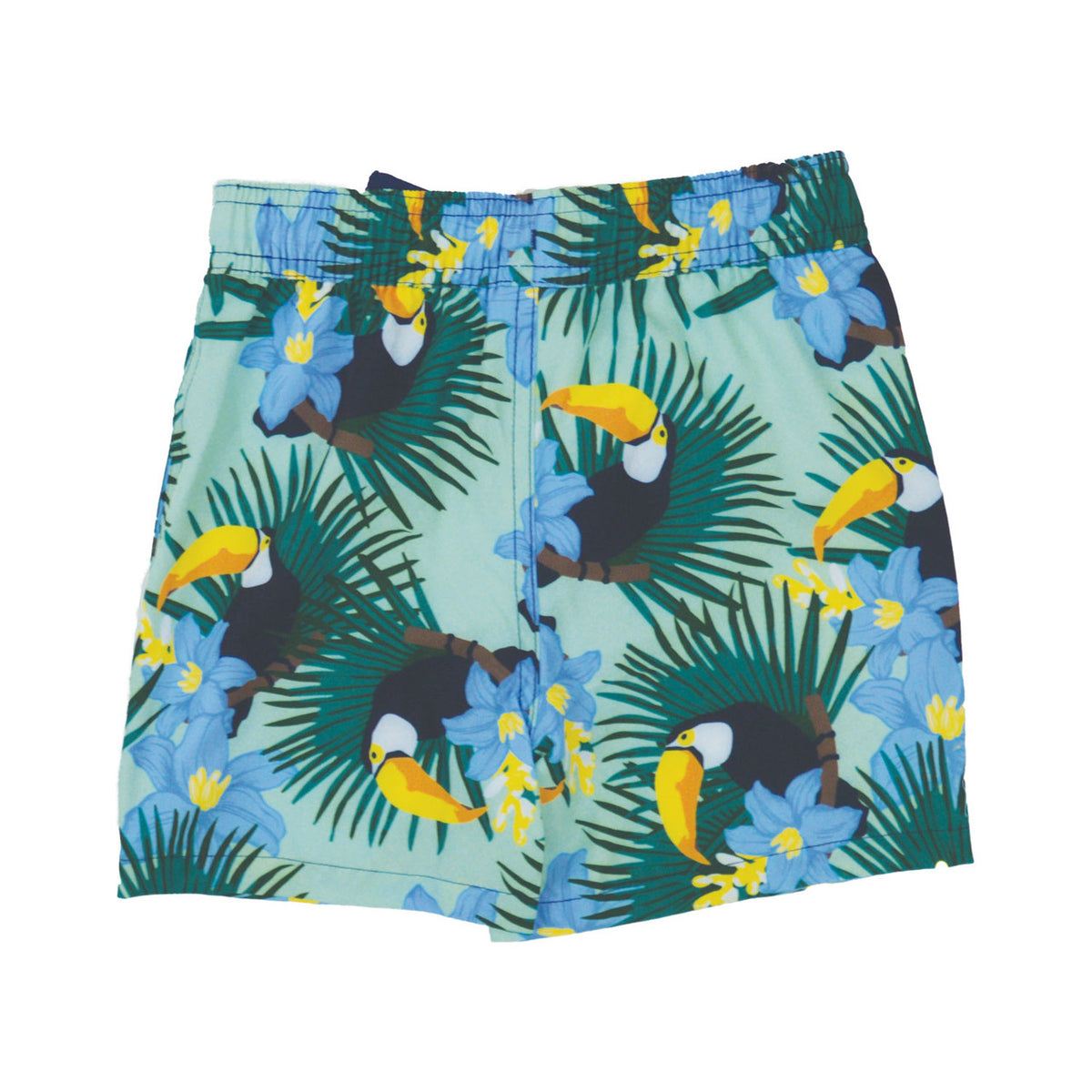 Shade Critters Toucans Boys 4 Way Stretch Swim Trunk Sizes 6m-10