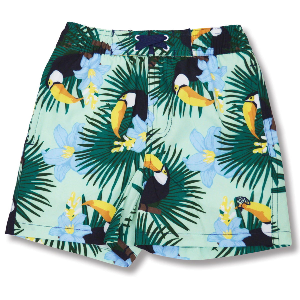 Shade Critters Toucans Boys 4 Way Stretch Swim Trunk Sizes 6m-10