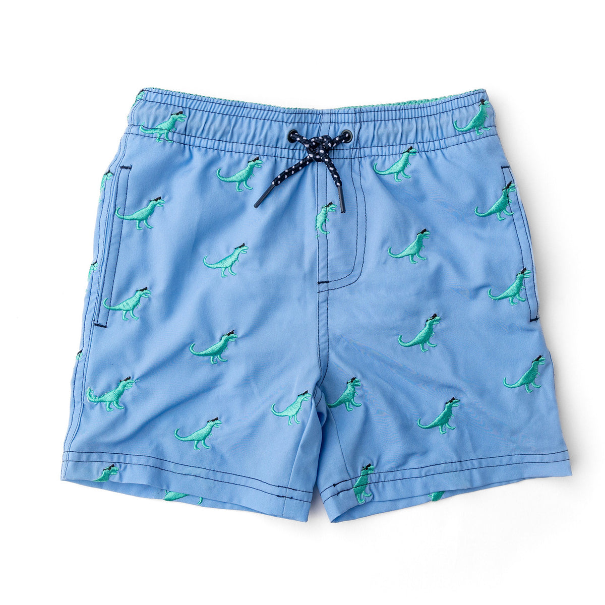 Shade Critters Shadey Dinos Boys 4 Way Stretch Water Appearing Embroidered Swim Trunks 6m-10