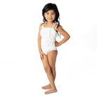 Cute Swimwear by Shade Critters White Eyelet Girls Smocked One Piece Swimsuit 6m-10