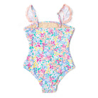 Best Kids Swimwear Brand Shade Critters Spring Blooms Girls Smocked One Piece Swimsuit 6m-10