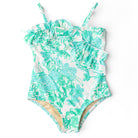 Shade Critters Charming Rose Girls Ruffle One Piece Swimsuit 2t-10