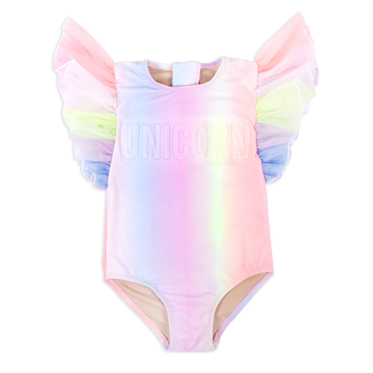 picture of SG01C-172 -tulle sleeve 1pc - sherbert rainbow unicorn