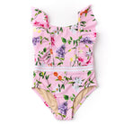 Shade Critters Wildflowers Girls Ruffle Shoulder One Piece Swimsuit 6m-6