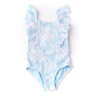 Shade Critters Blue Skies Girls Eyelet Ruffle Shoulder One Piece Swimsuit 6m-6