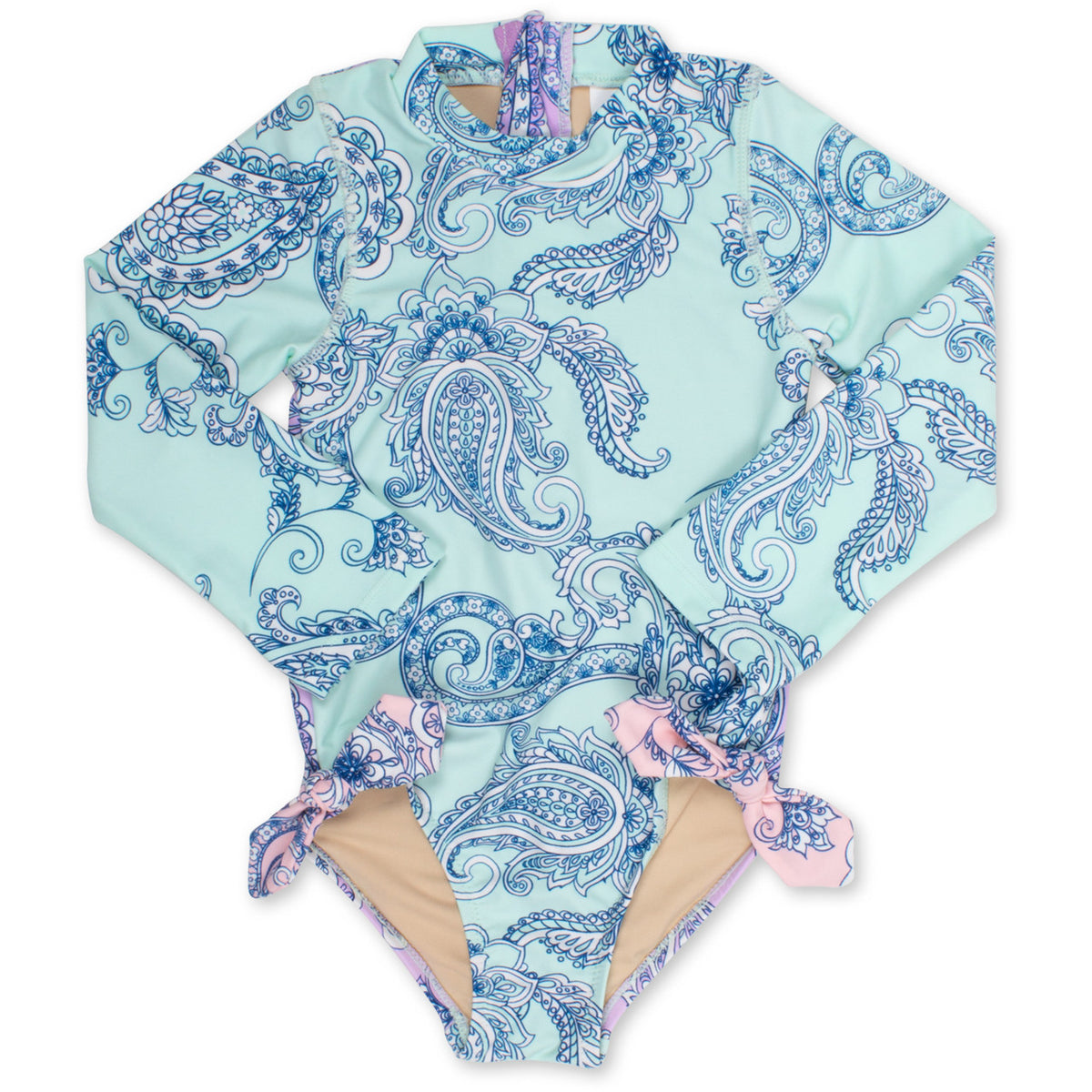 Shade Critters Paisley Colorblock One Piece Long Sleeve Girls 6m-6