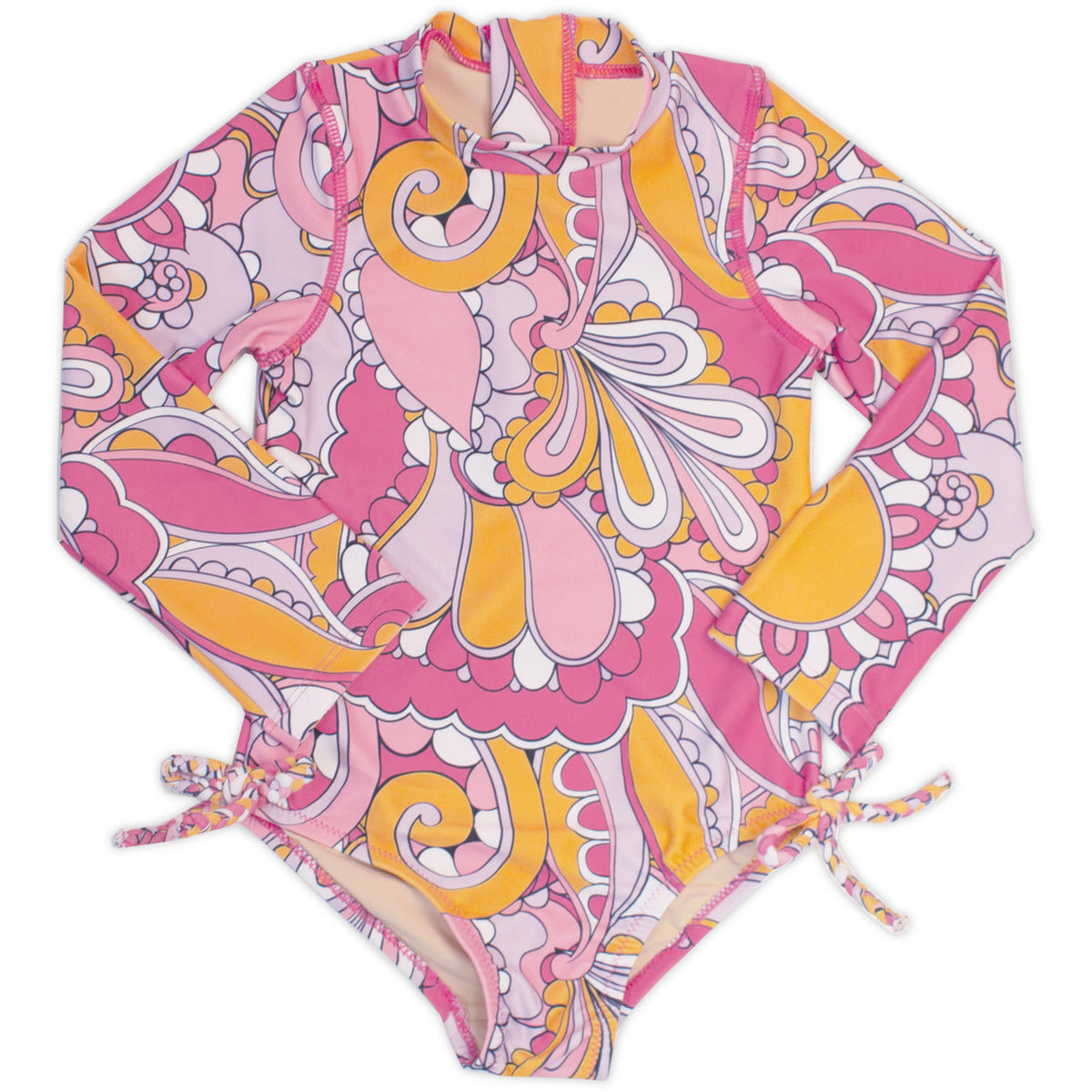 Shade Critters Longsleeve One Piece Girls 6m-6 Pink Swirl