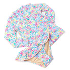 Kids Swim Brand Shade Critters Spring Blooms Girls Rashguard Swim Set 6m-6