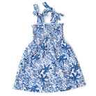 Shade Critters Tiki Tides Girls Smocked Tie Top Dress 3t-14