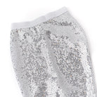 Detail of Silver Girls Sequin Mermaid Tail Cover Up 3-10