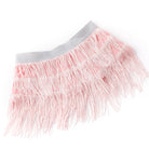 Detail of Light Pink Girls Fringe Skirt Cover Up 3-10