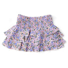Shade Critters Blue Blossoms Girls Smocked Ruffle Active Skirt 3-14