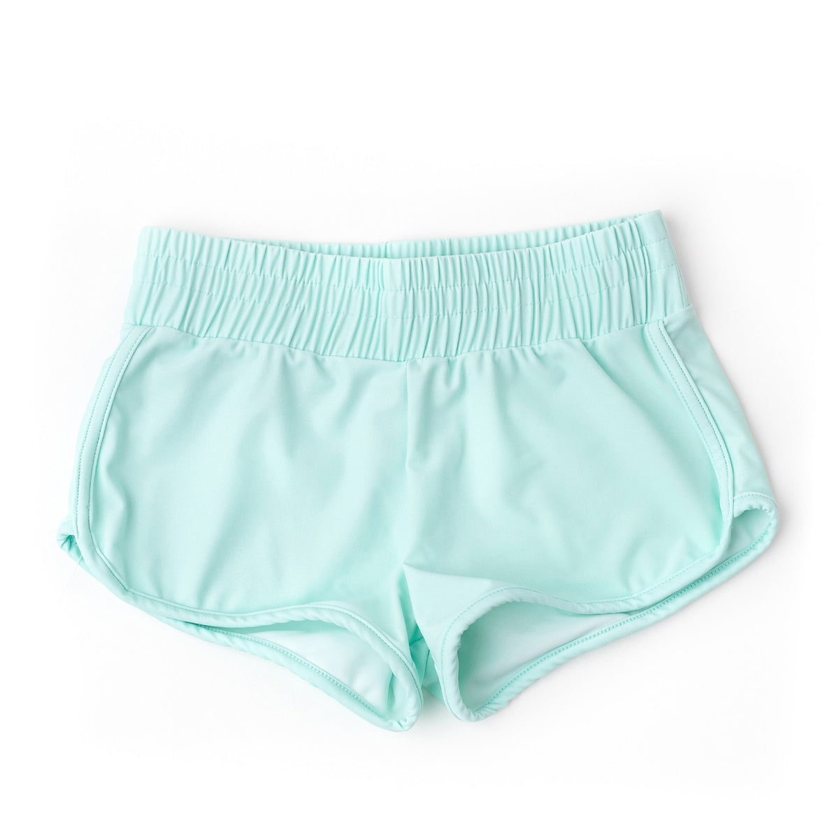 Shade Critters Mint Girls Smocked Waist Active Shorts 3-14