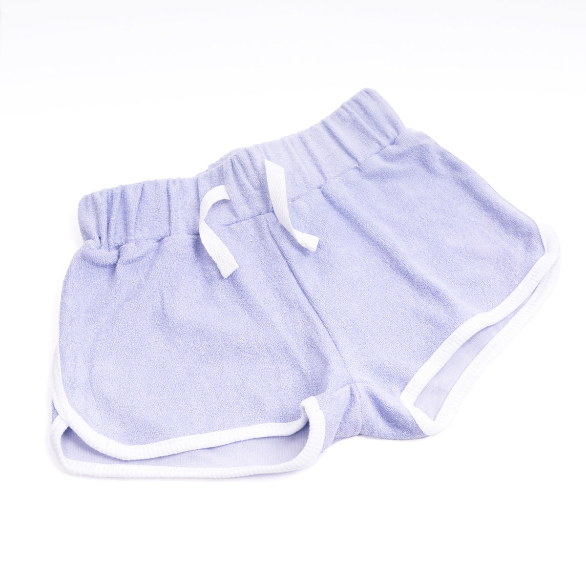 Detail of Shade Critters Purple Terry Girls Drawstring Short