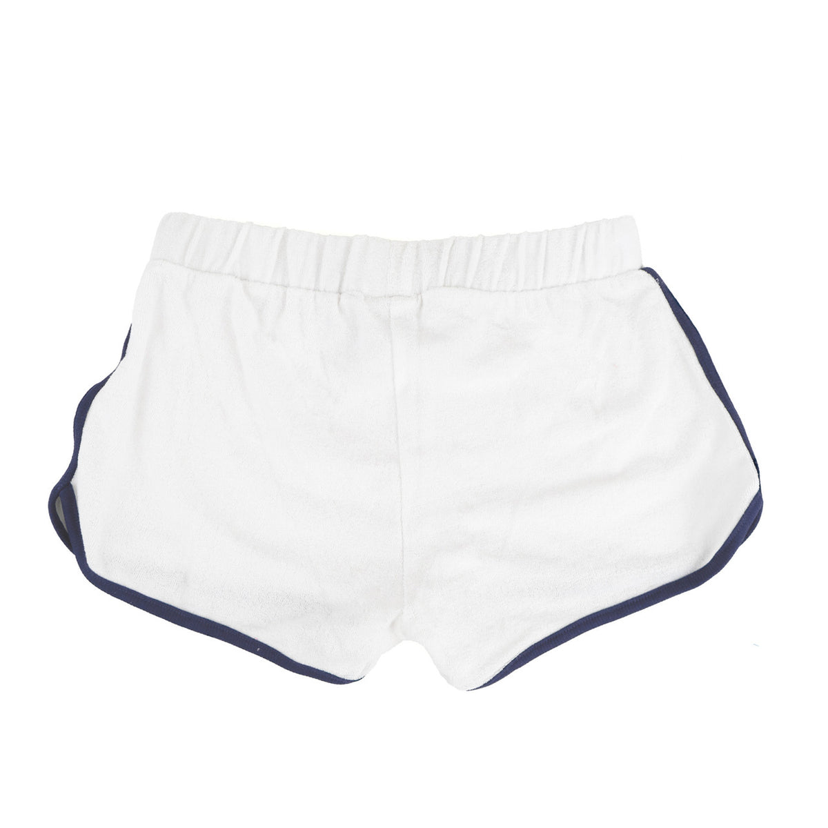 Back of Cute White Girls Terry Shorts 3t-14