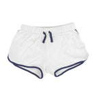 Navy & White Girls Terry Shorts 3t-14