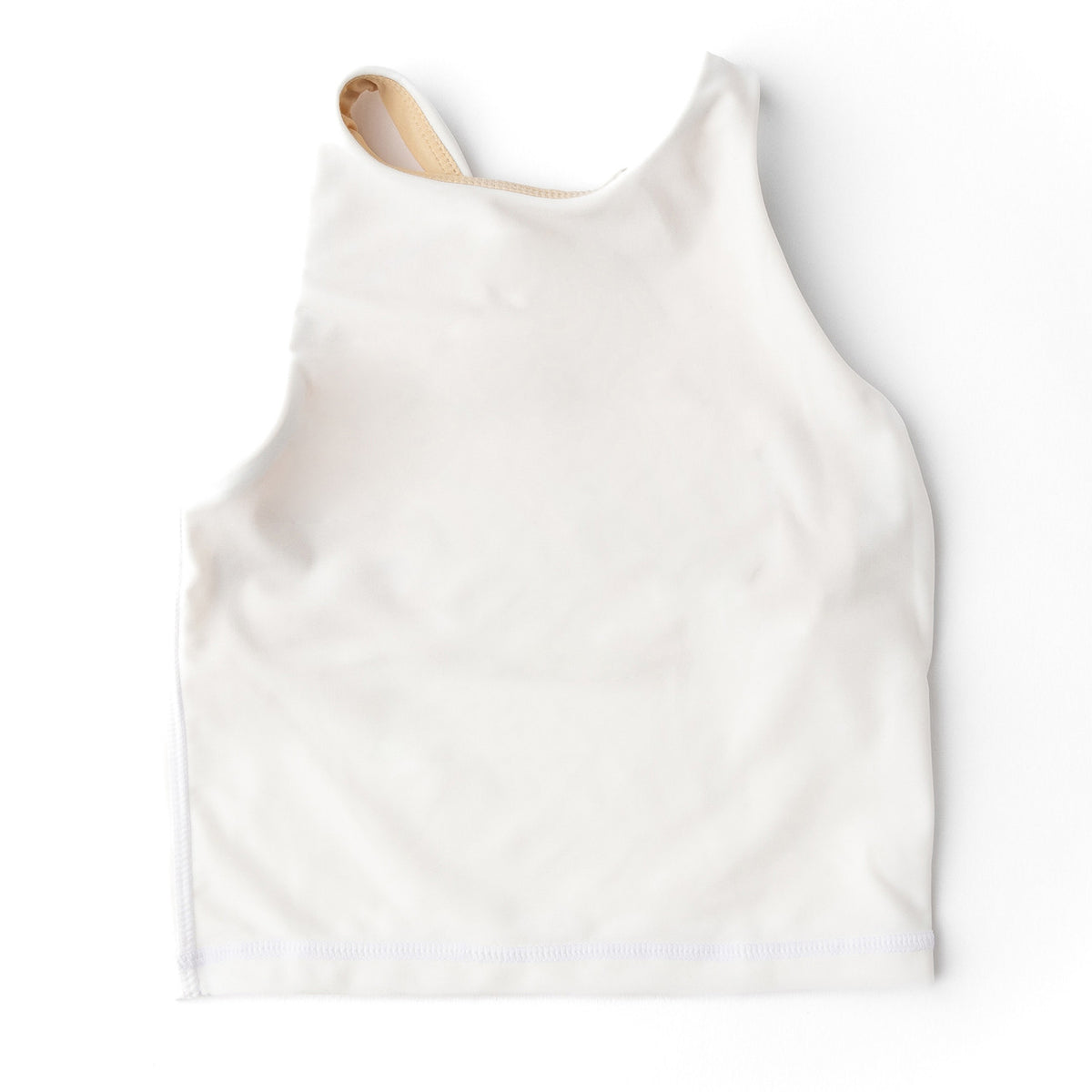 Shade Critters White Girls  Active Tank Top 3t-14