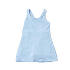 Shade Critters girls blue active dress, lightweight kids activewear with simple silhouette and comfortable stretch fit.