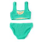 Shade Critters Swimsuit Green Girls Crinkle Textured Bikini 4-14 Back