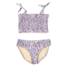 Shade Critters Blue Blossoms Girls Smocked Two Piece Swimsuit 4t-14