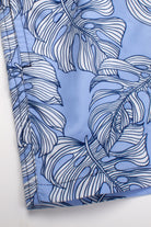 Men's Swim Trunks - Blue Monstera