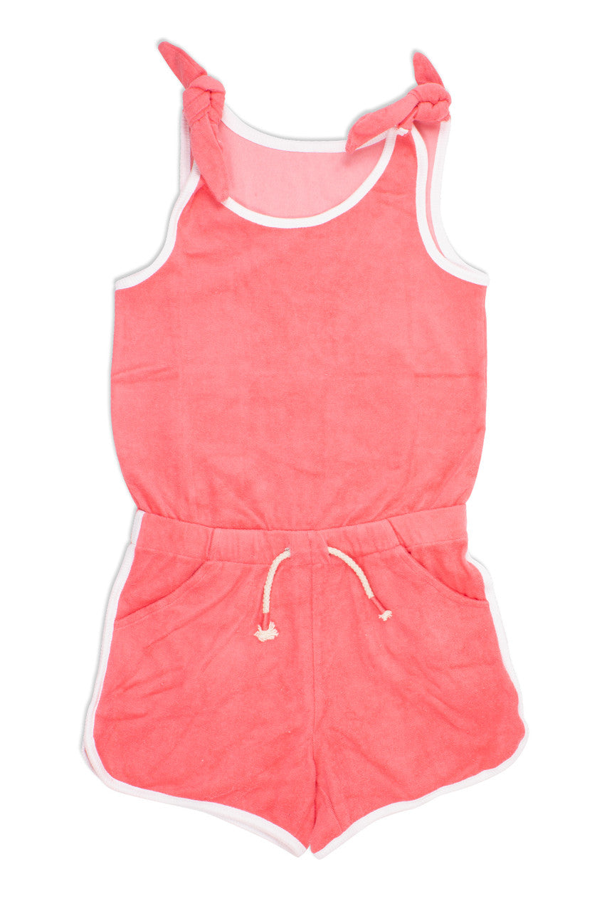 Terry Romper - Coral