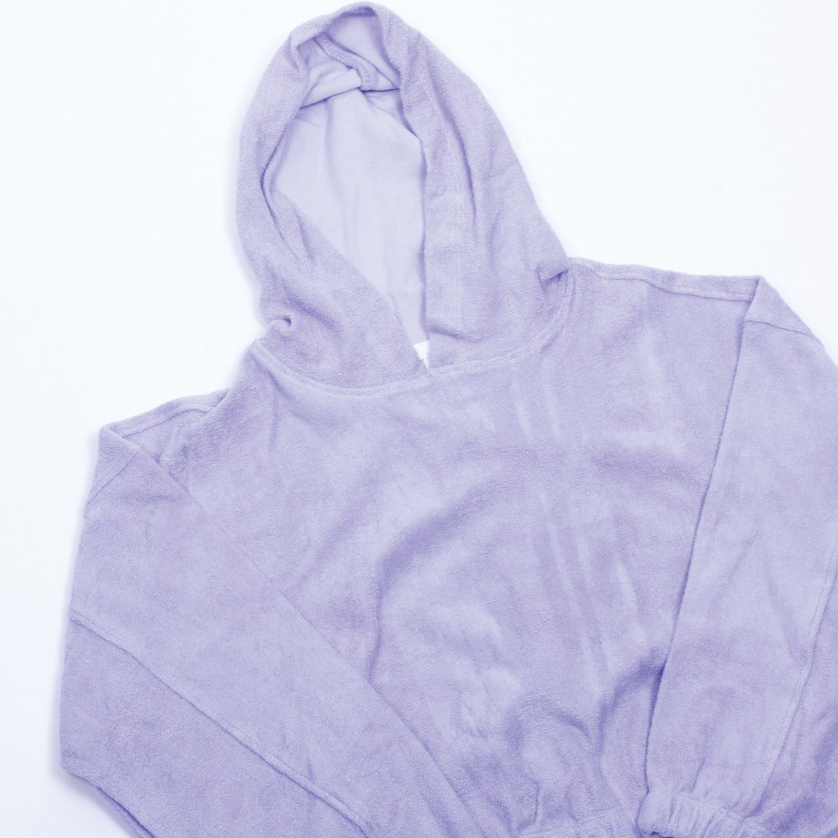 Detail of Shade Critters Purple Terry Hoodie
