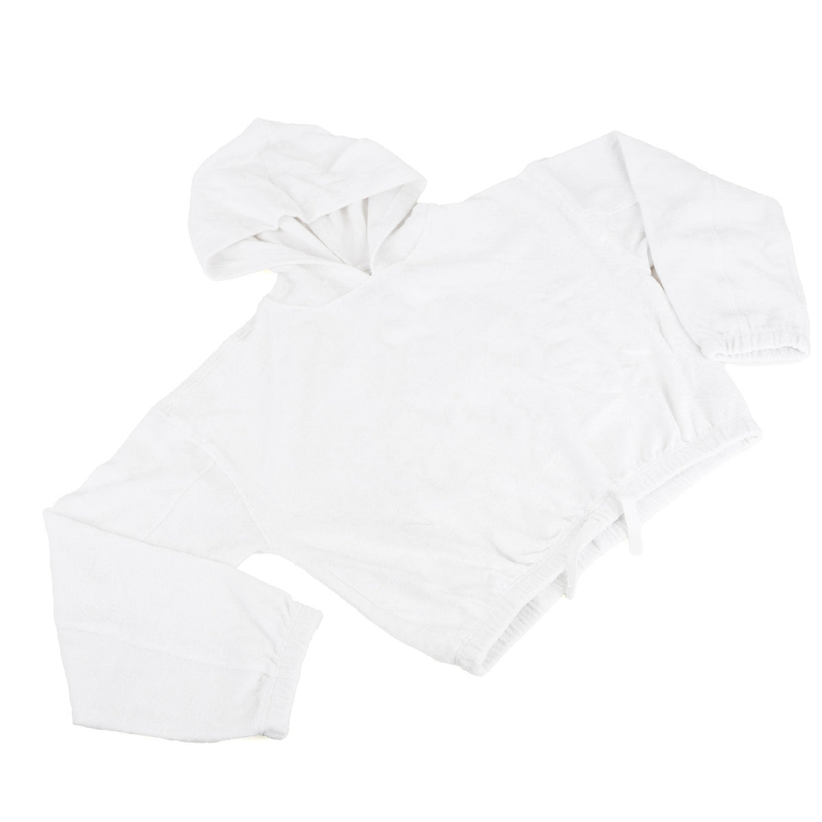 Shade Critters Cozy White Girls Terry Hoodie 3t-14