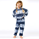 Shade Critters Terry Jogger Pant- Navy Tie Dye detail