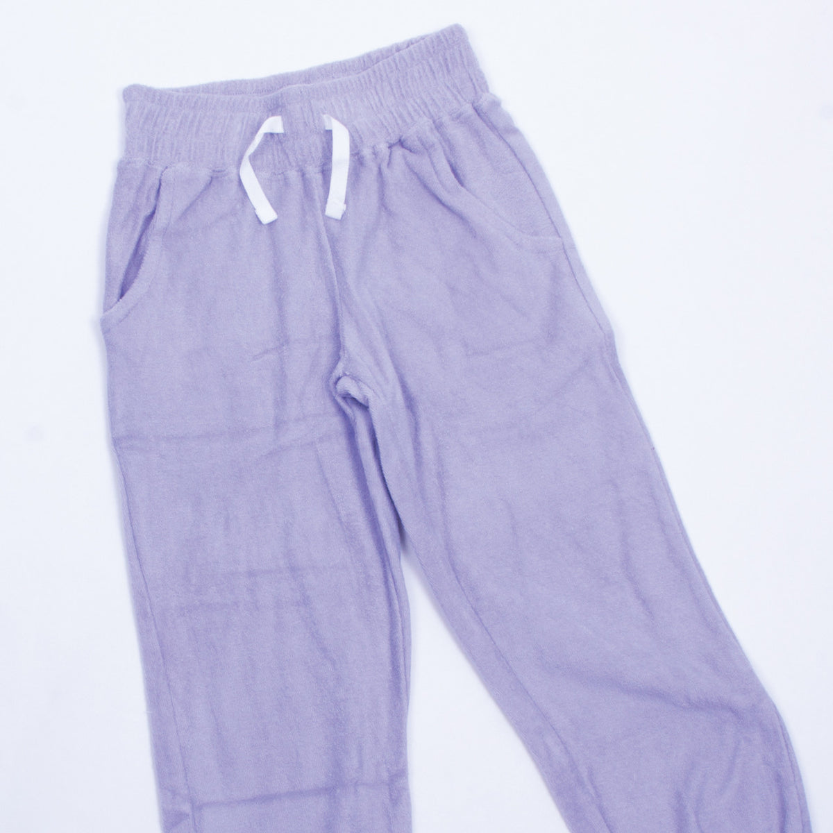 Detail of Shade Critters Purple Terry Joggers