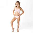 Children's Bathing Suit By Shade Critters Seaside Toile Tween Girls Shell Ruffle Two Piece Swimsuit Set 7-14