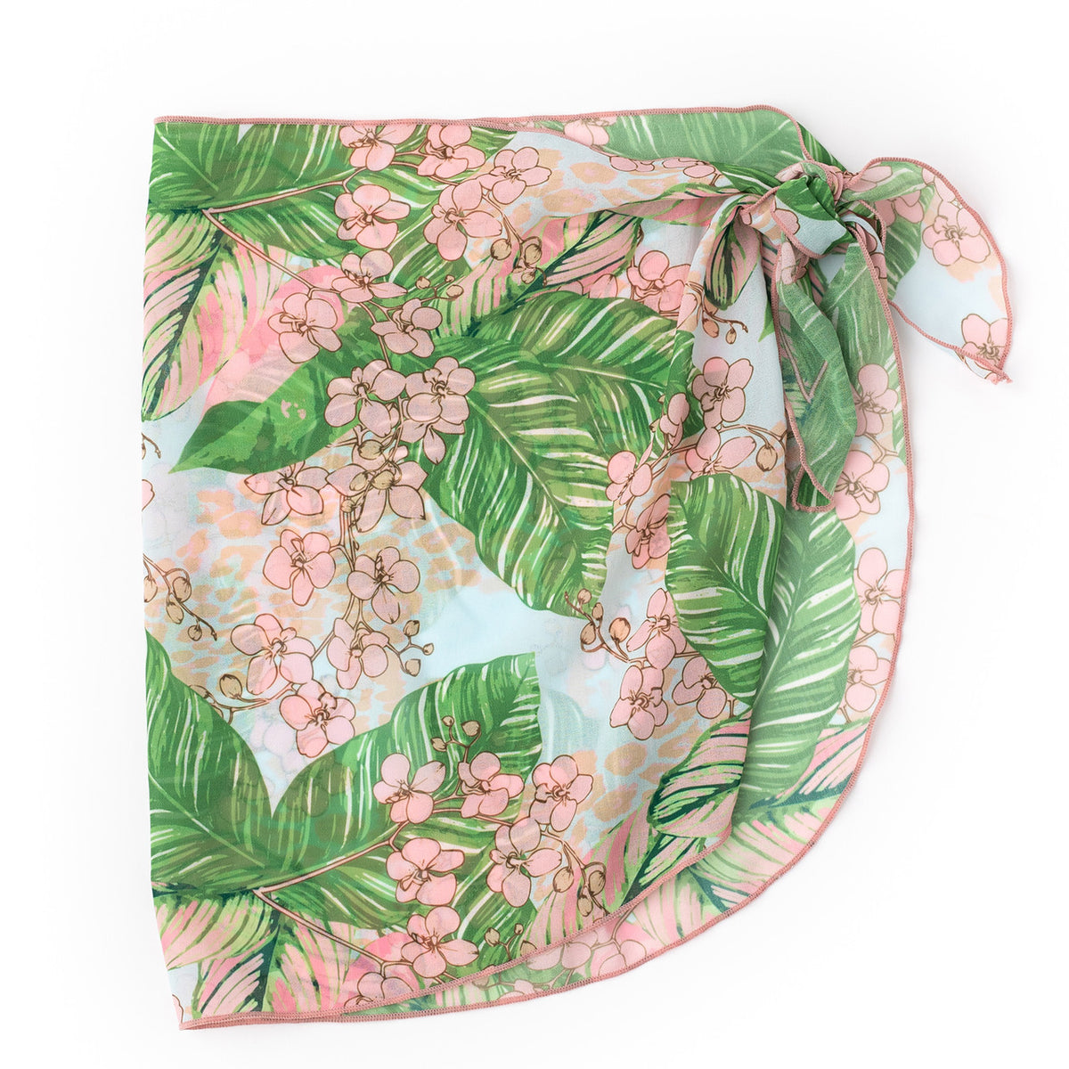 Shade Critters Botanical Palms Womans Sarong Coverup