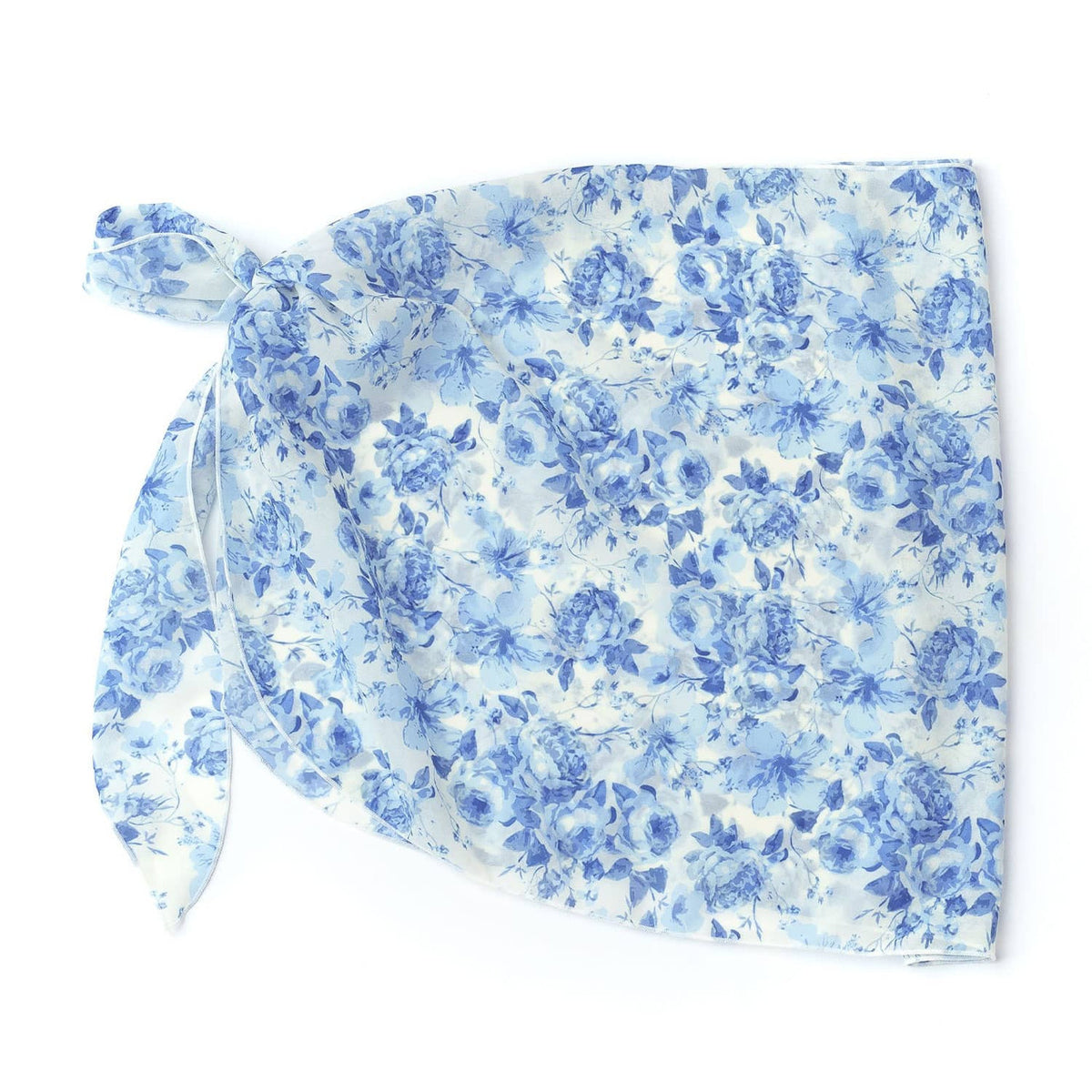 Back of Hibiscus Rose Womans Sarong Coverup