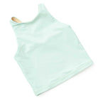 Detail View: A close look at the mint fabric and stitching on the Shade Critters active tank.
