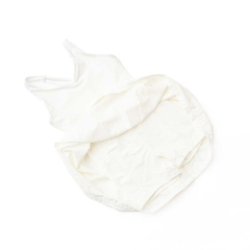 Shade Critters inside view: Dress lifted to reveal the matching built-in white shorts for coverage. 