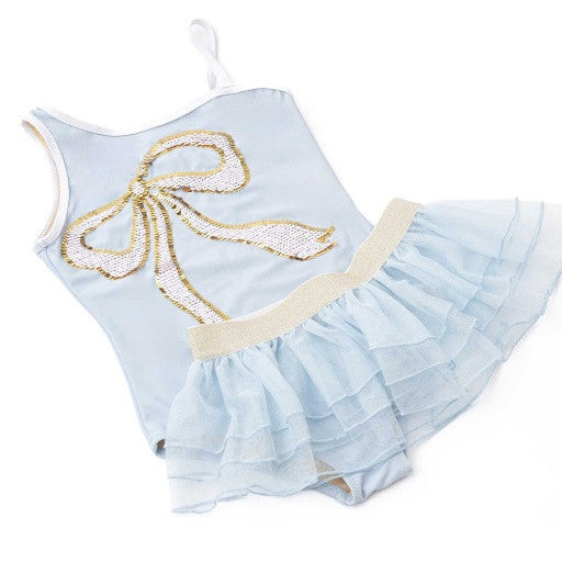 Shade Critters reversible sequin bow shown in its pink flip side.